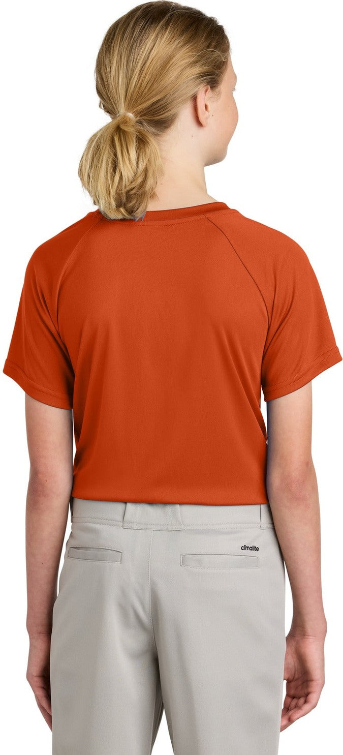 DeepOrange Sport-Tek Youth PosiCharge Competitor 2-Button Henley YST359