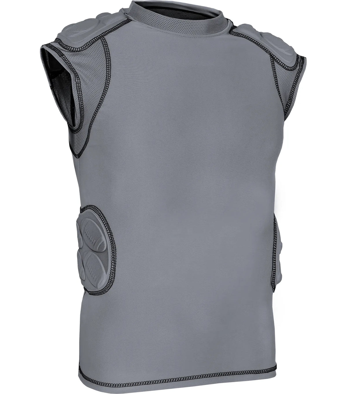 Defender 5 Pads Men’s Football Compression Shirt Gray (adult) - Small