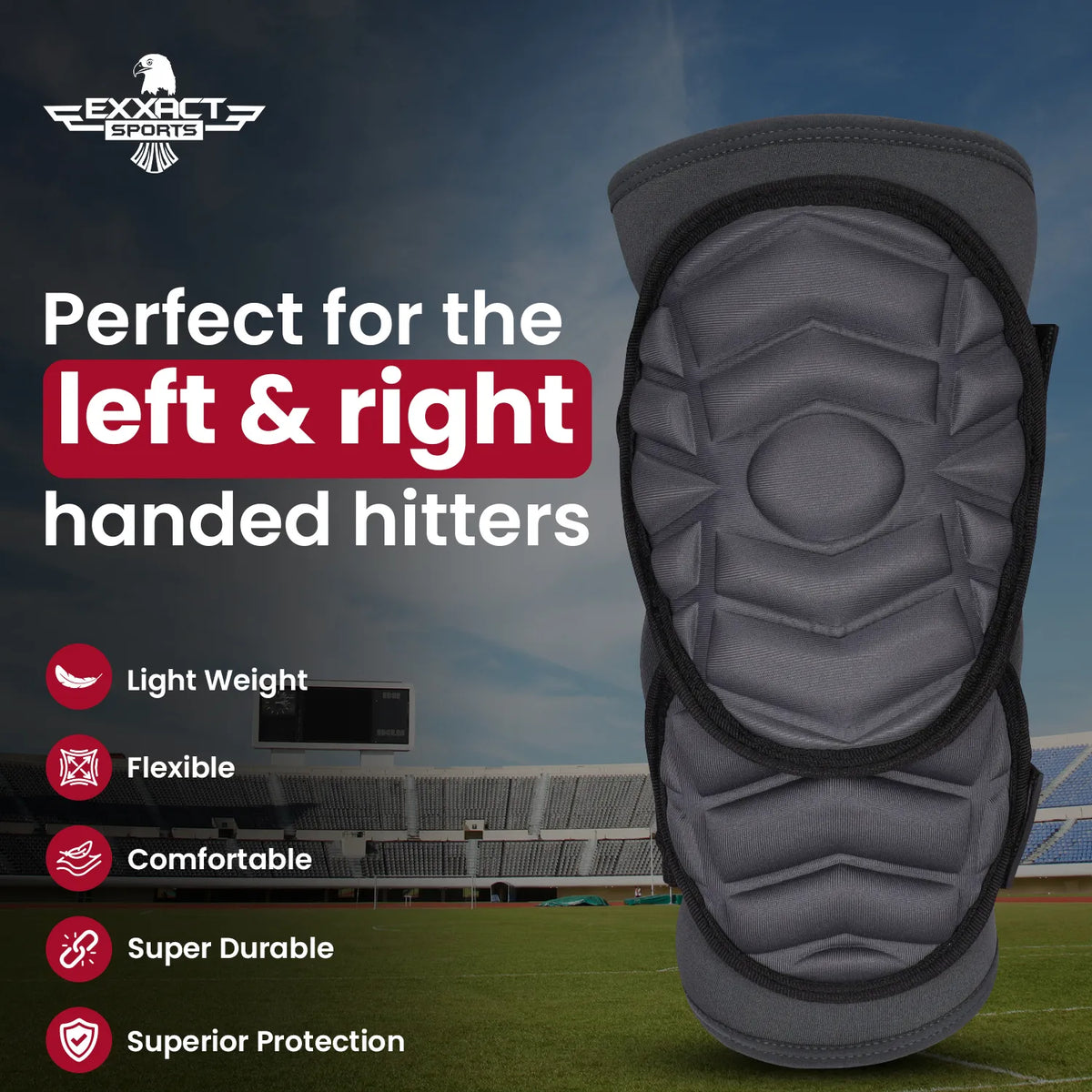 Defender Plus Baseball Elbow Guard with Adjustable Straps (dark Gray)-youth