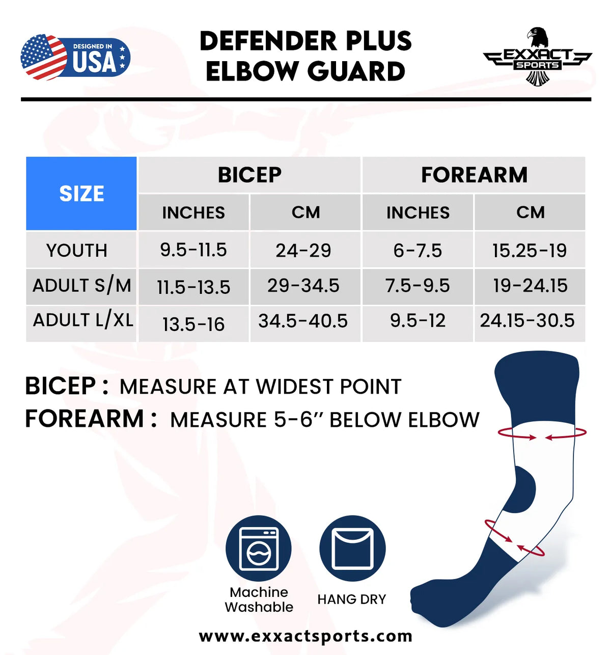 Defender Plus Baseball Elbow Guard with Adjustable Straps (white)-adult