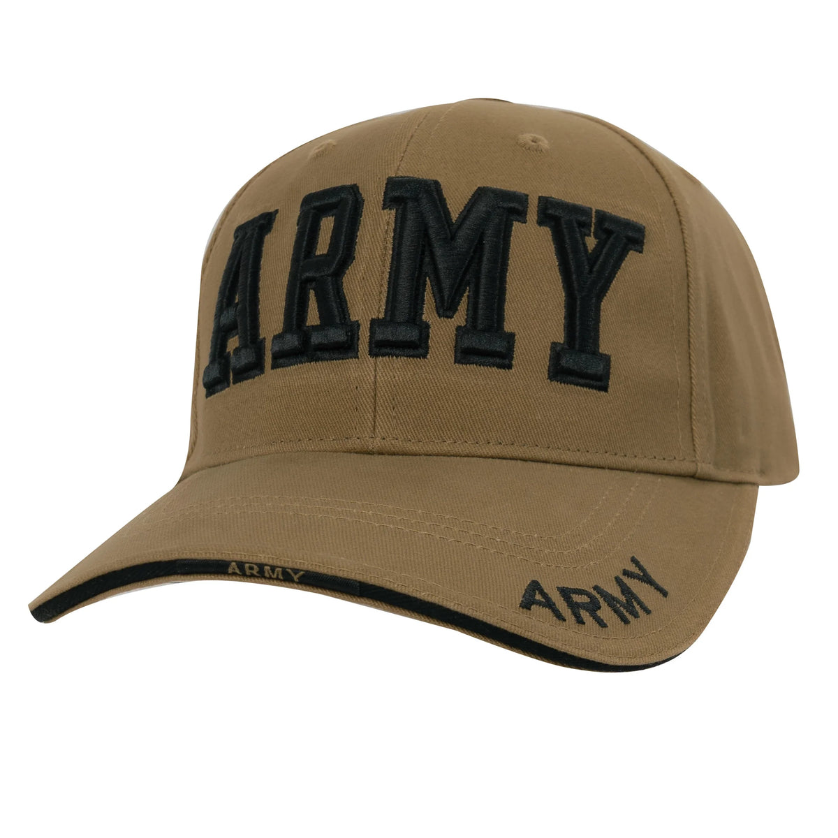 Deluxe Army Embroidered Low Profile Insignia Cap - Coyote Brown