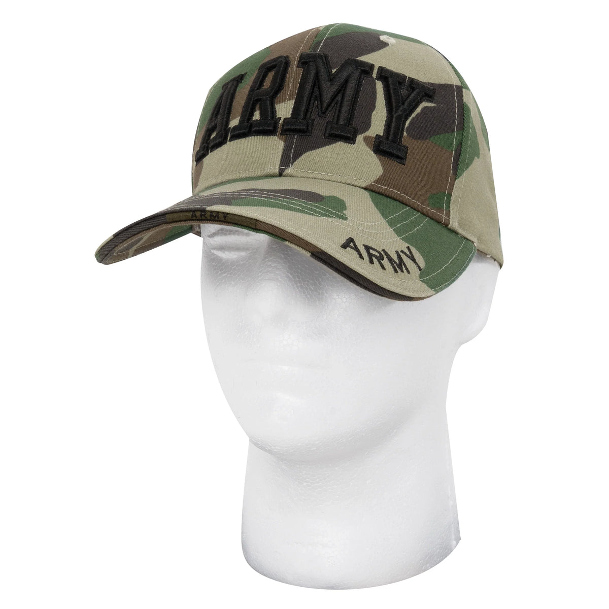 Deluxe Army Embroidered Low Profile Insignia Cap