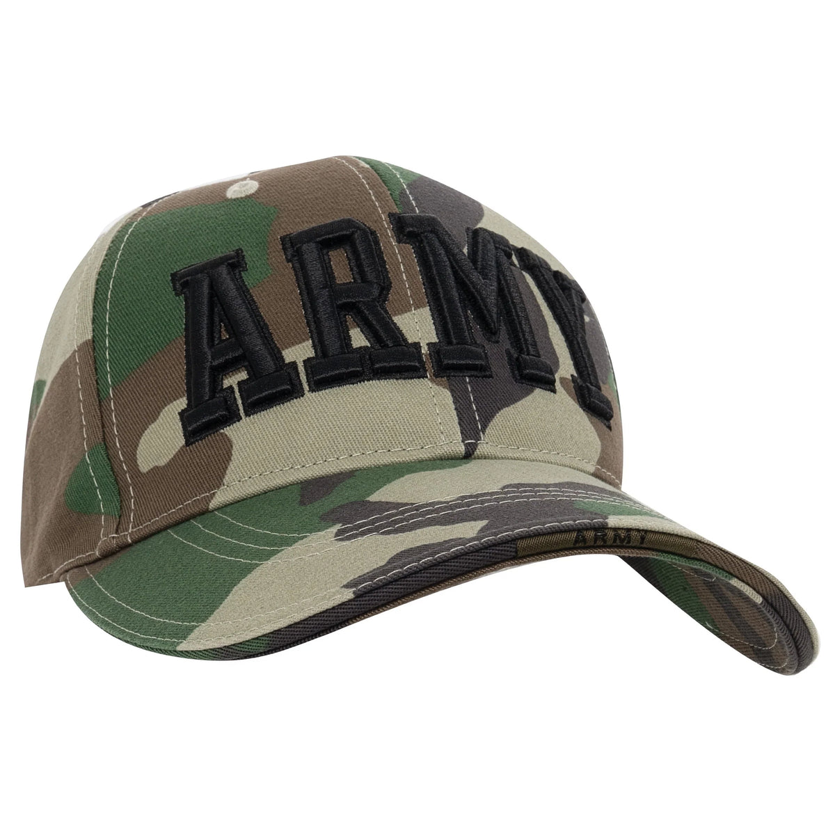 Deluxe Army Embroidered Low Profile Insignia Cap