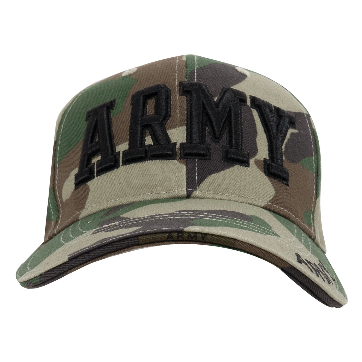 Deluxe Army Embroidered Low Profile Insignia Cap