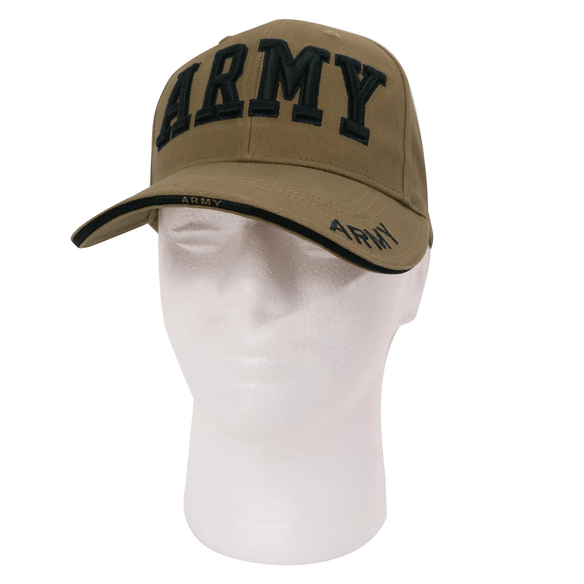 Deluxe Army Embroidered Low Profile Insignia Cap