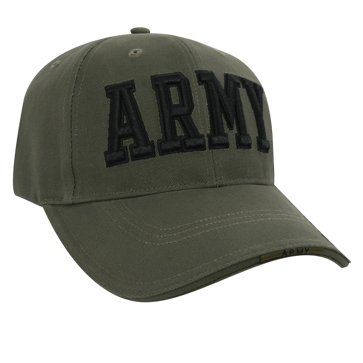 Deluxe Army Embroidered Low Profile Insignia Cap