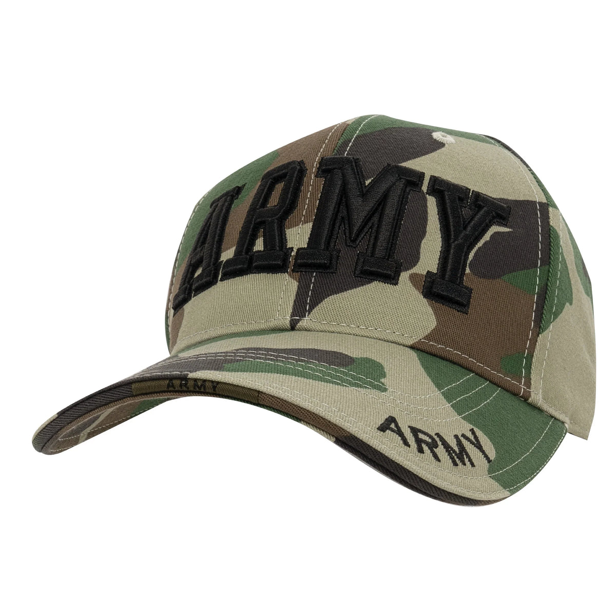 Deluxe Army Embroidered Low Profile Insignia Cap