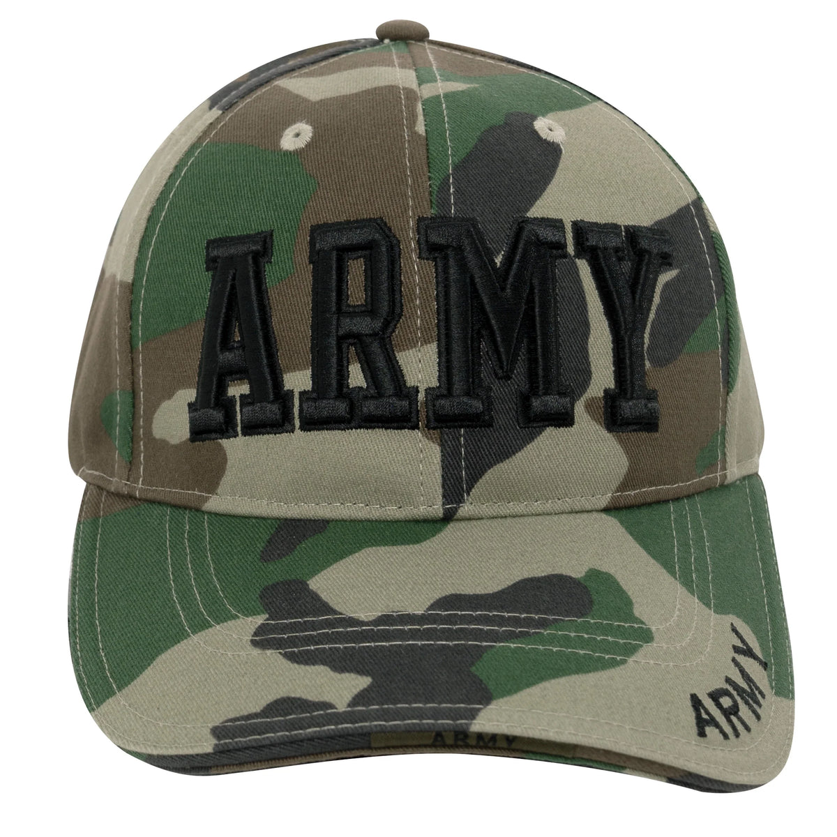 Deluxe Army Embroidered Low Profile Insignia Cap