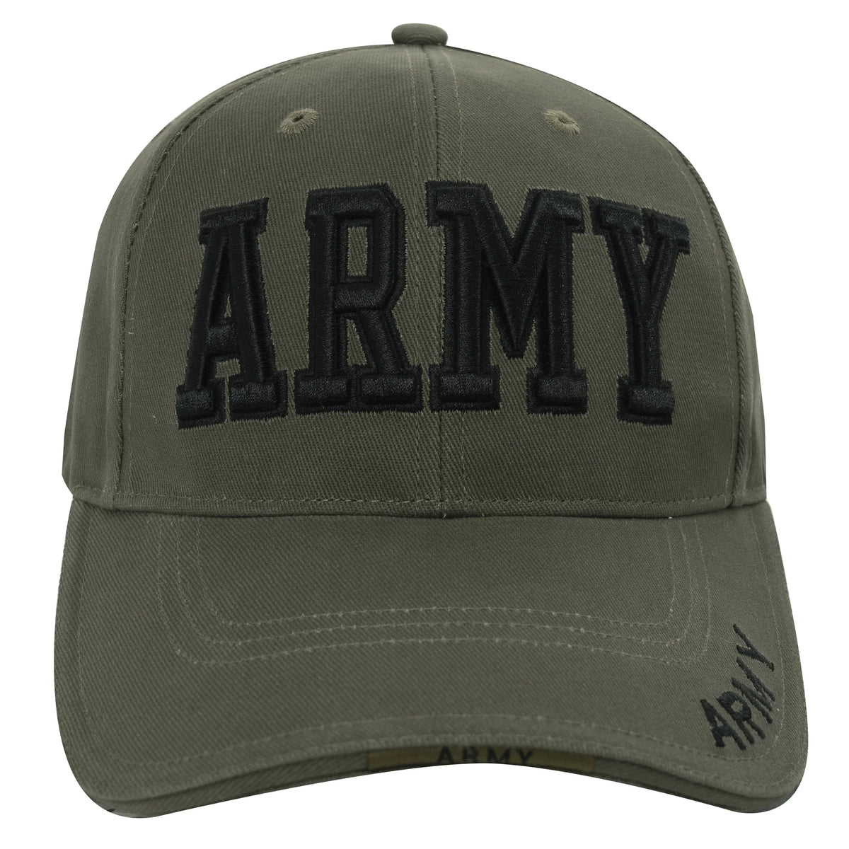 Deluxe Army Embroidered Low Profile Insignia Cap