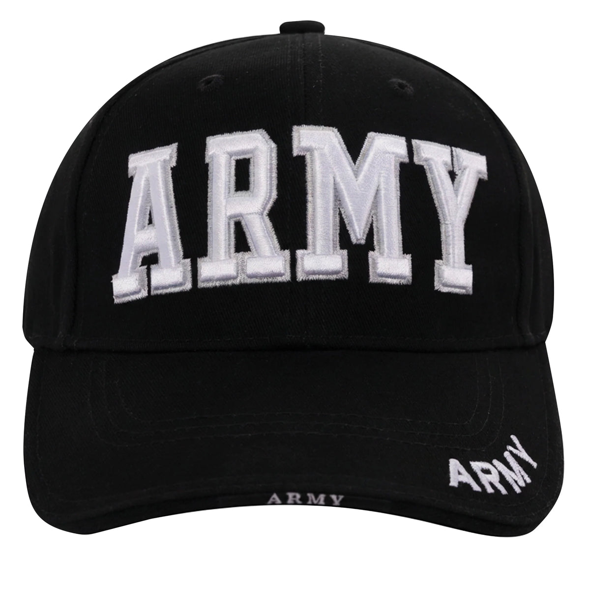 Deluxe Army Embroidered Low Profile Insignia Cap
