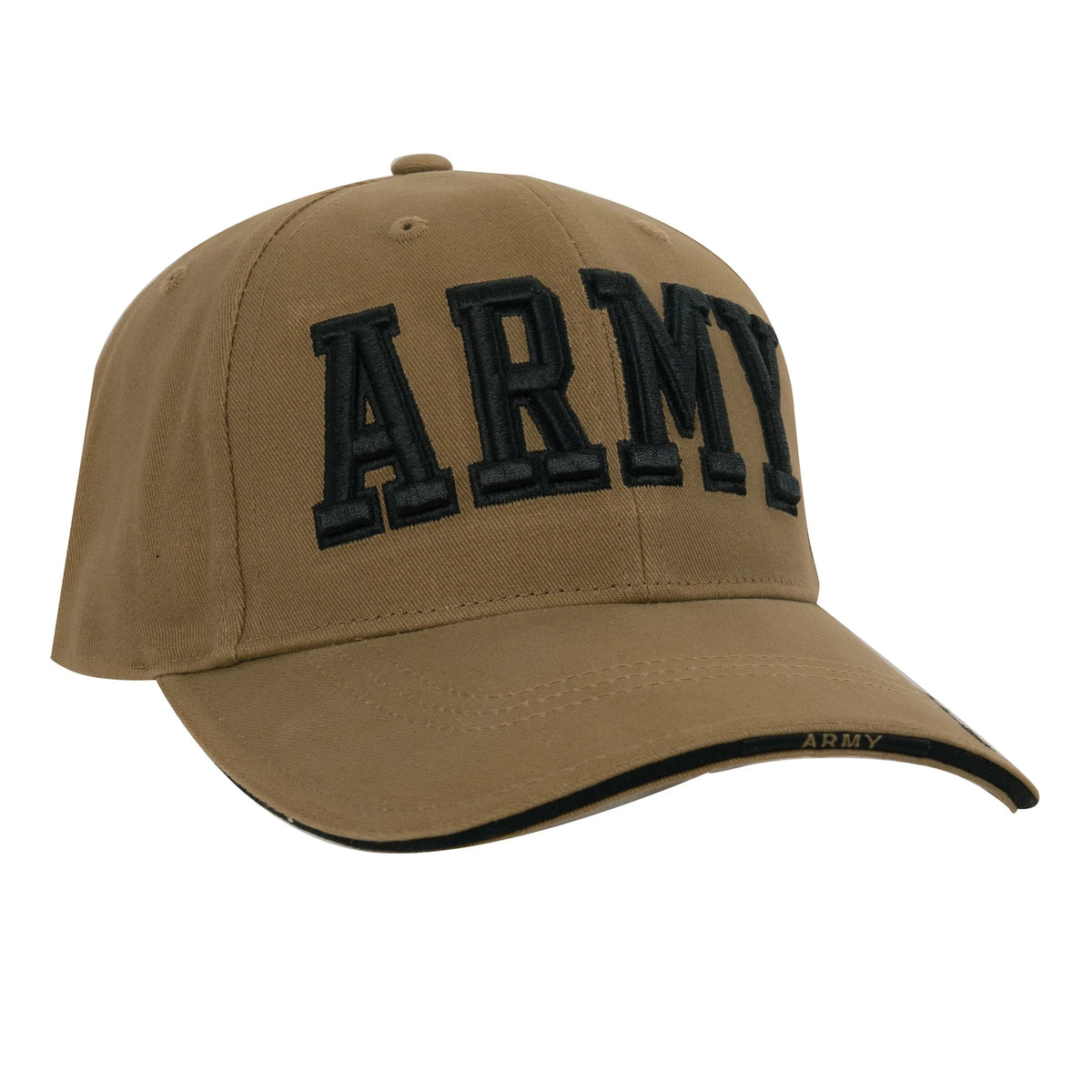 Deluxe Army Embroidered Low Profile Insignia Cap
