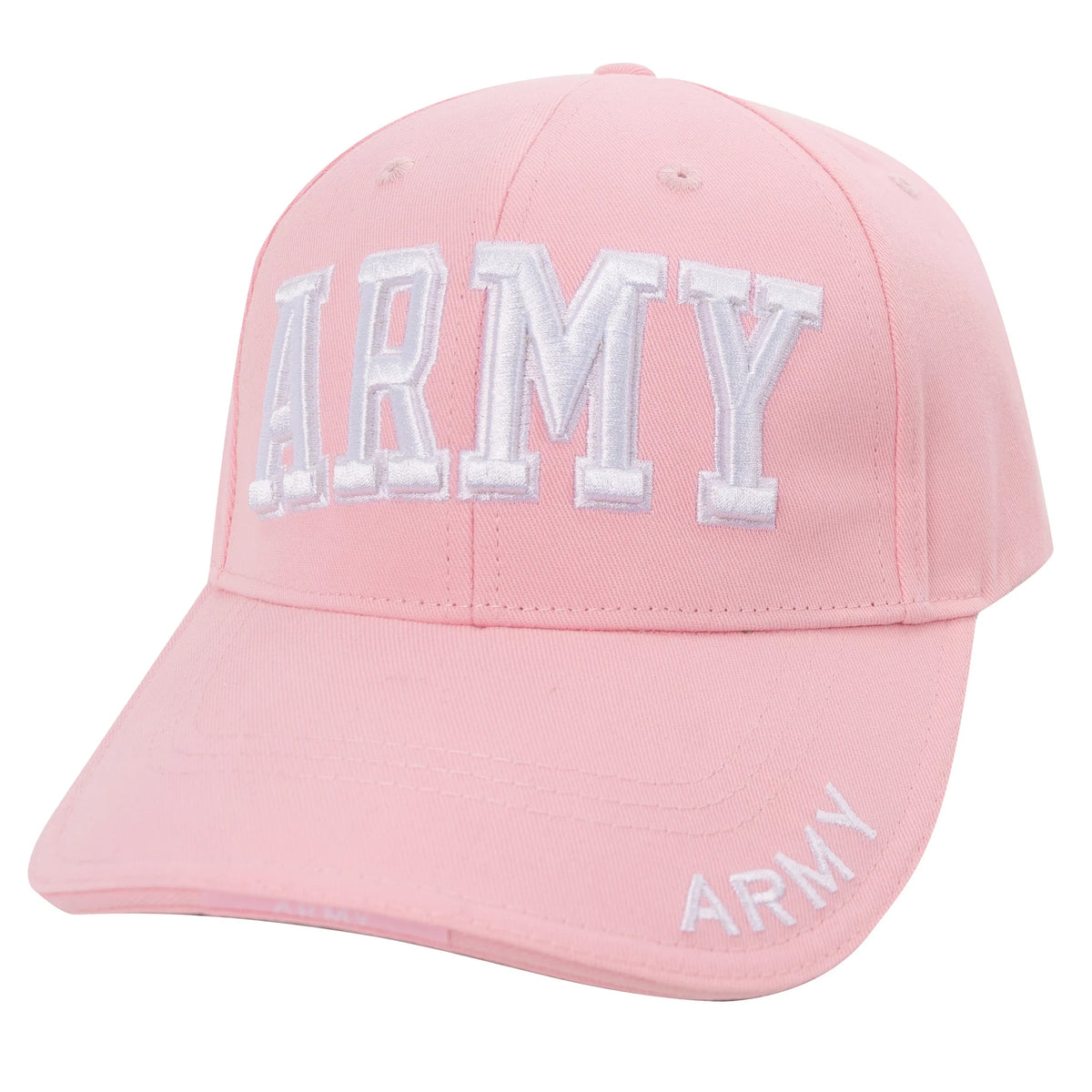 Deluxe Army Embroidered Low Profile Insignia Cap - Pink