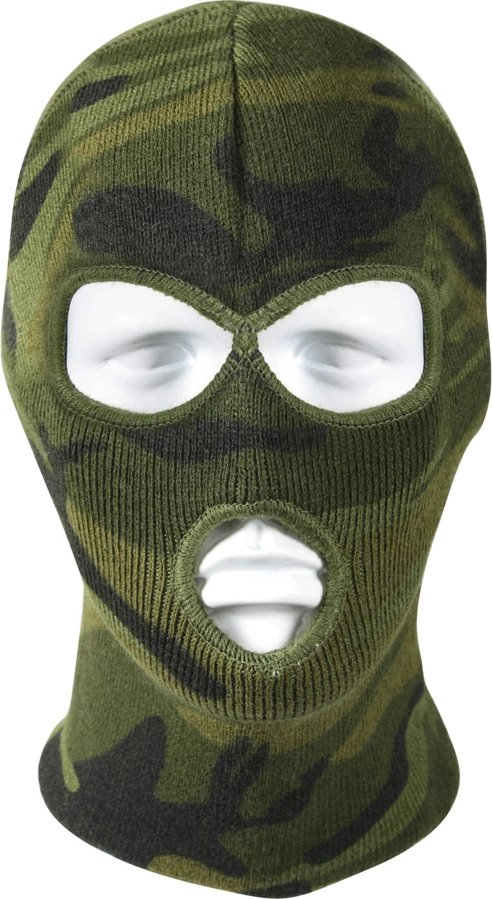 Deluxe Camo 3-hole Face Mask