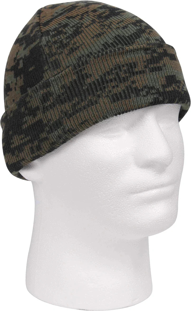 Deluxe Camo Watch Cap - Woodland Digital