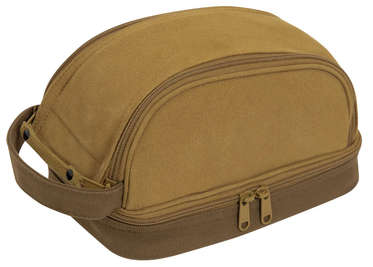 Deluxe Canvas Travel Kit - Coyote Brown