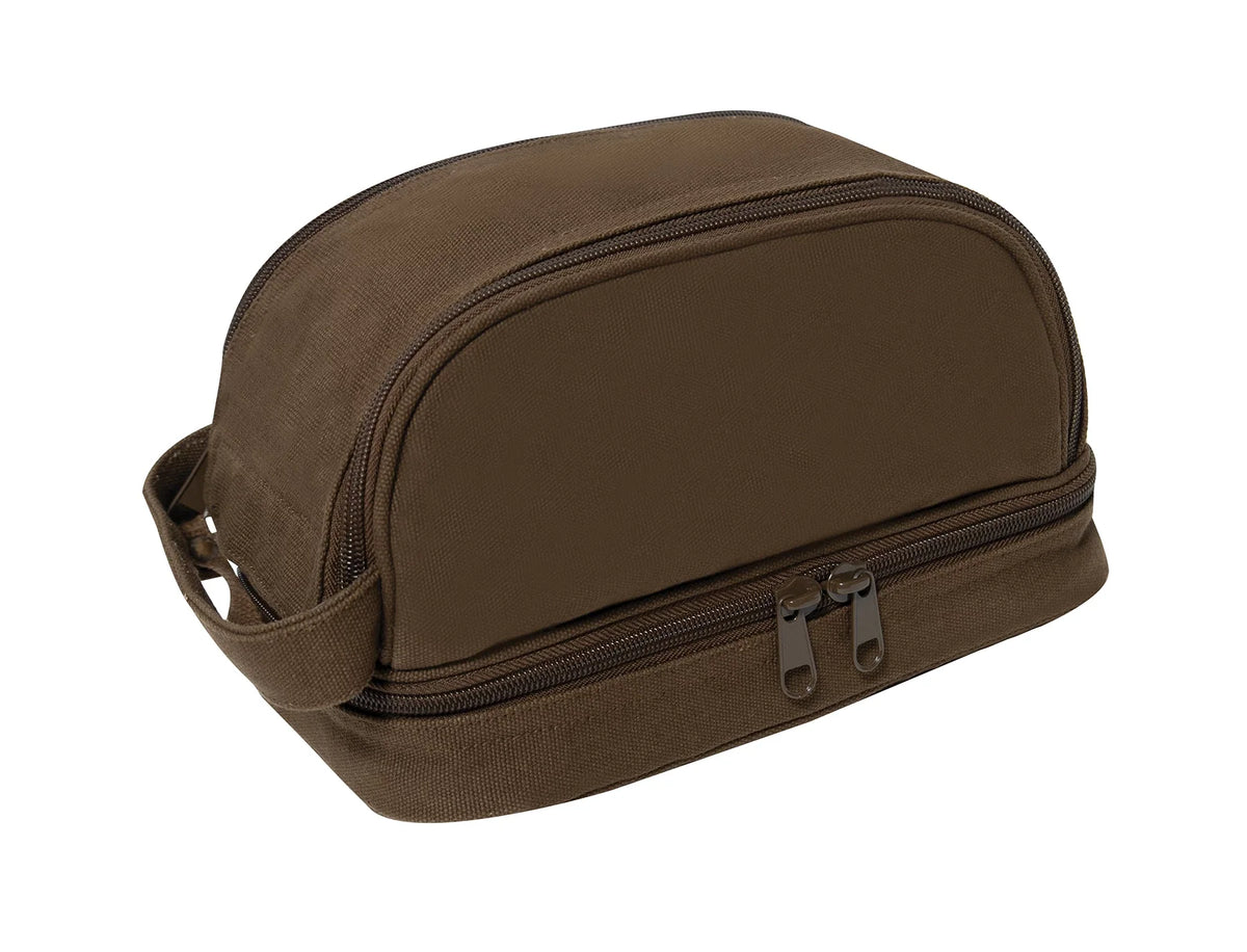Deluxe Canvas Travel Kit - Earth Brown