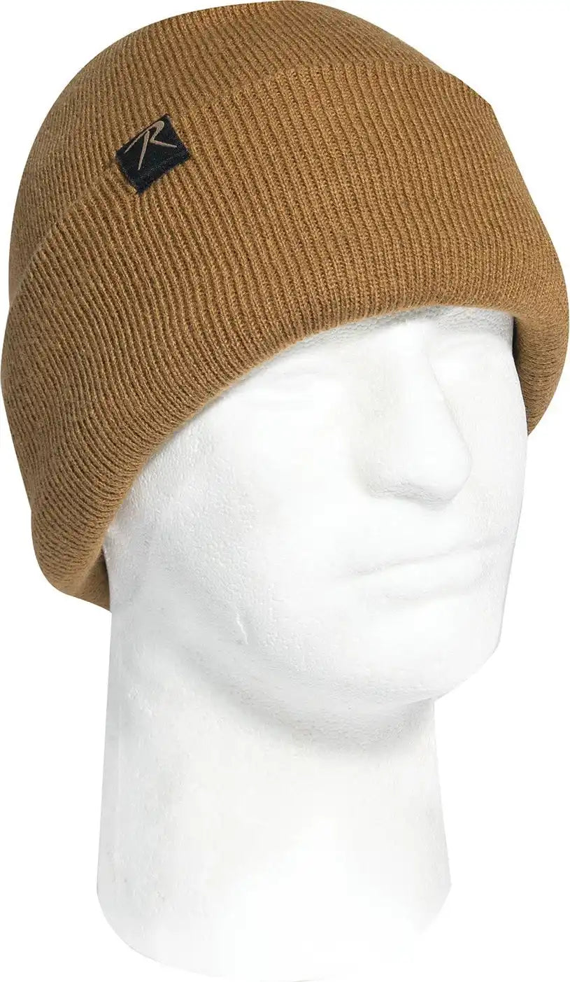 Deluxe Fine Knit Sherpa Lined Watch Cap