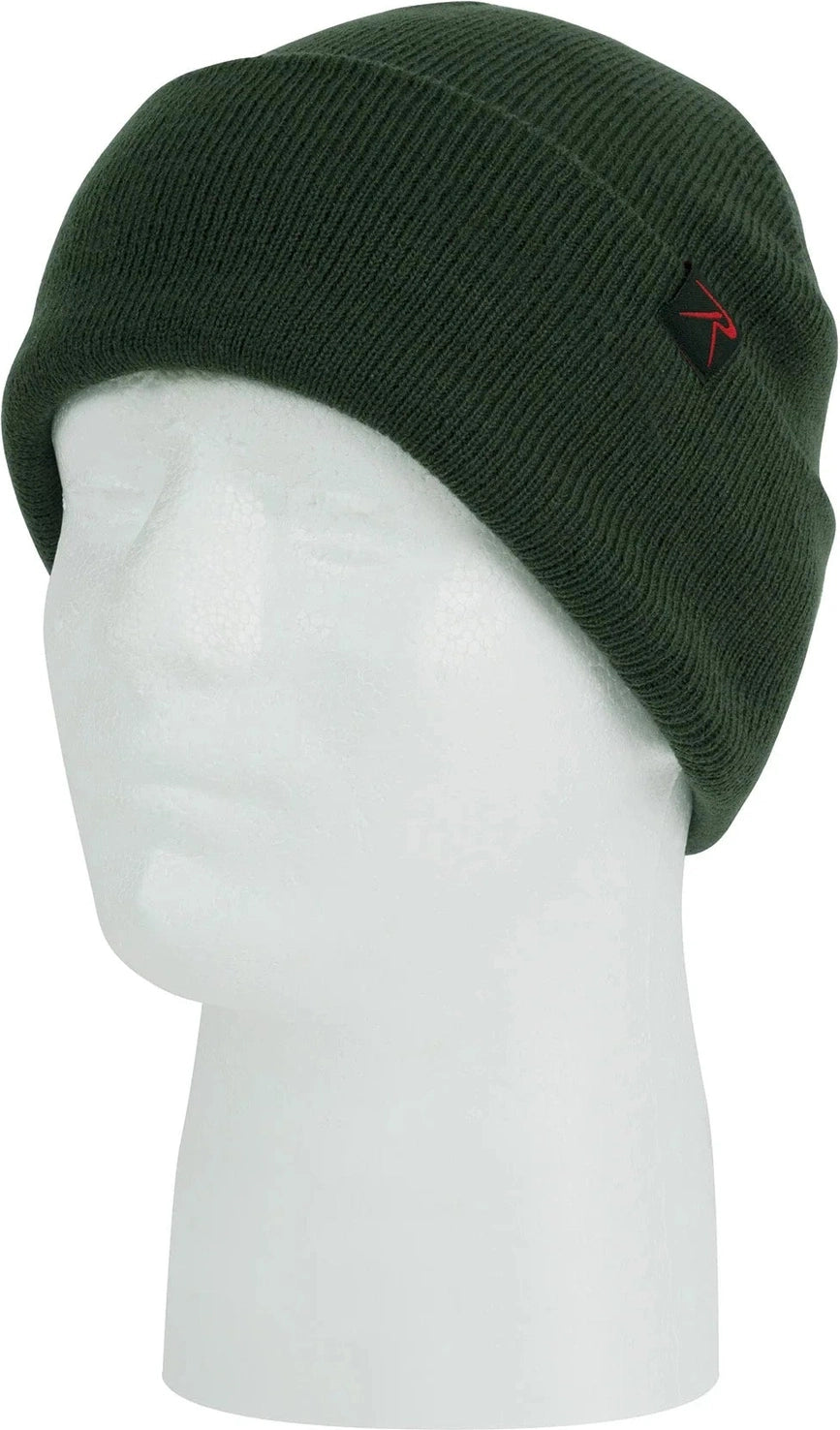 Deluxe Fine Knit Watch Cap - Hunter Green