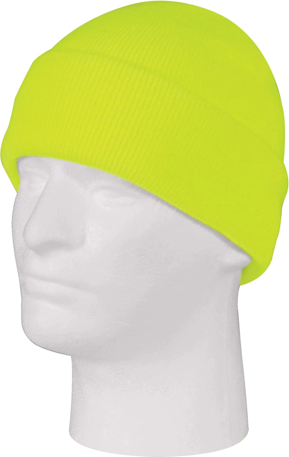 Deluxe Fine Knit Watch Cap - Safety Green