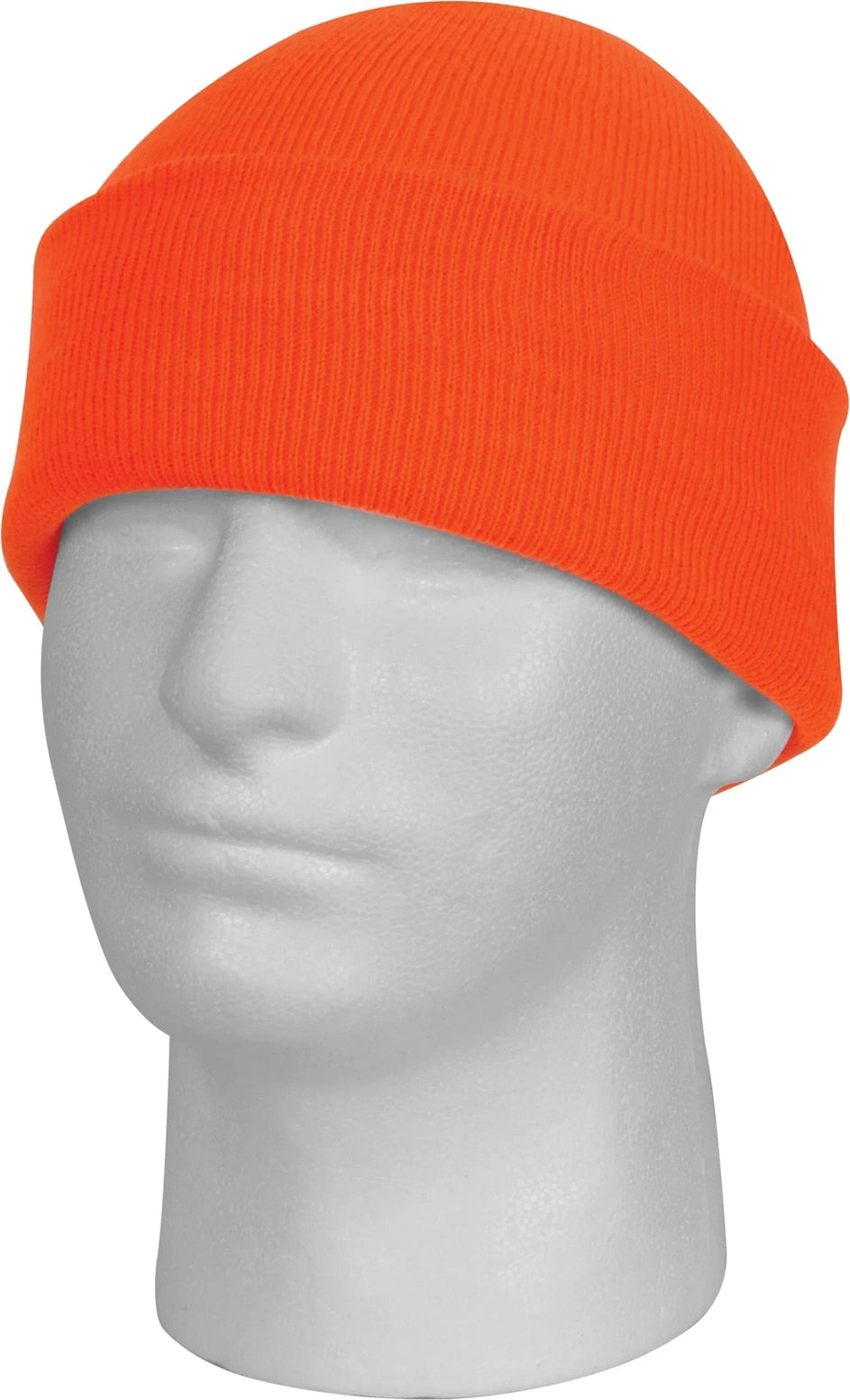 Deluxe Fine Knit Watch Cap - Safety Orange