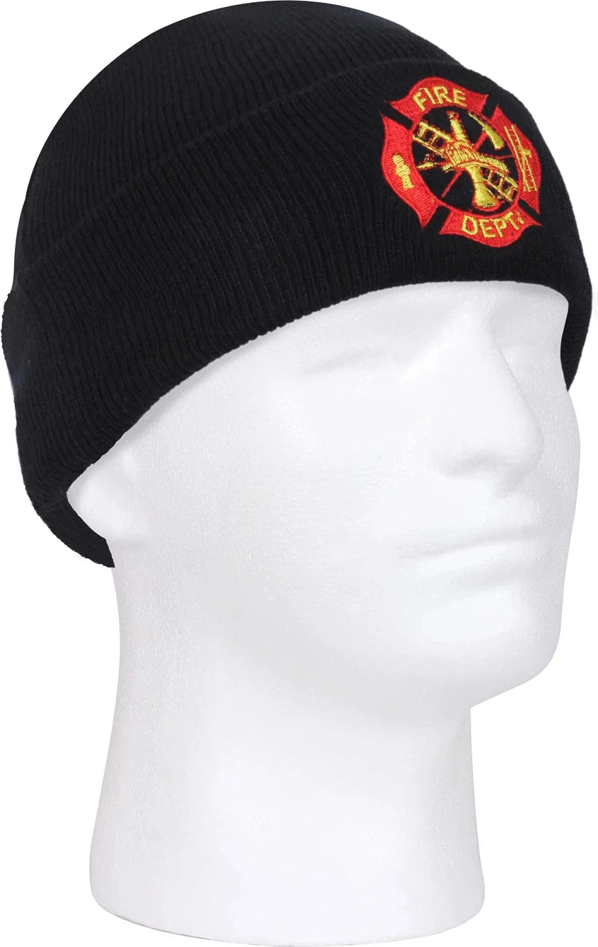 Deluxe Fire Department Embroidered Watch Cap