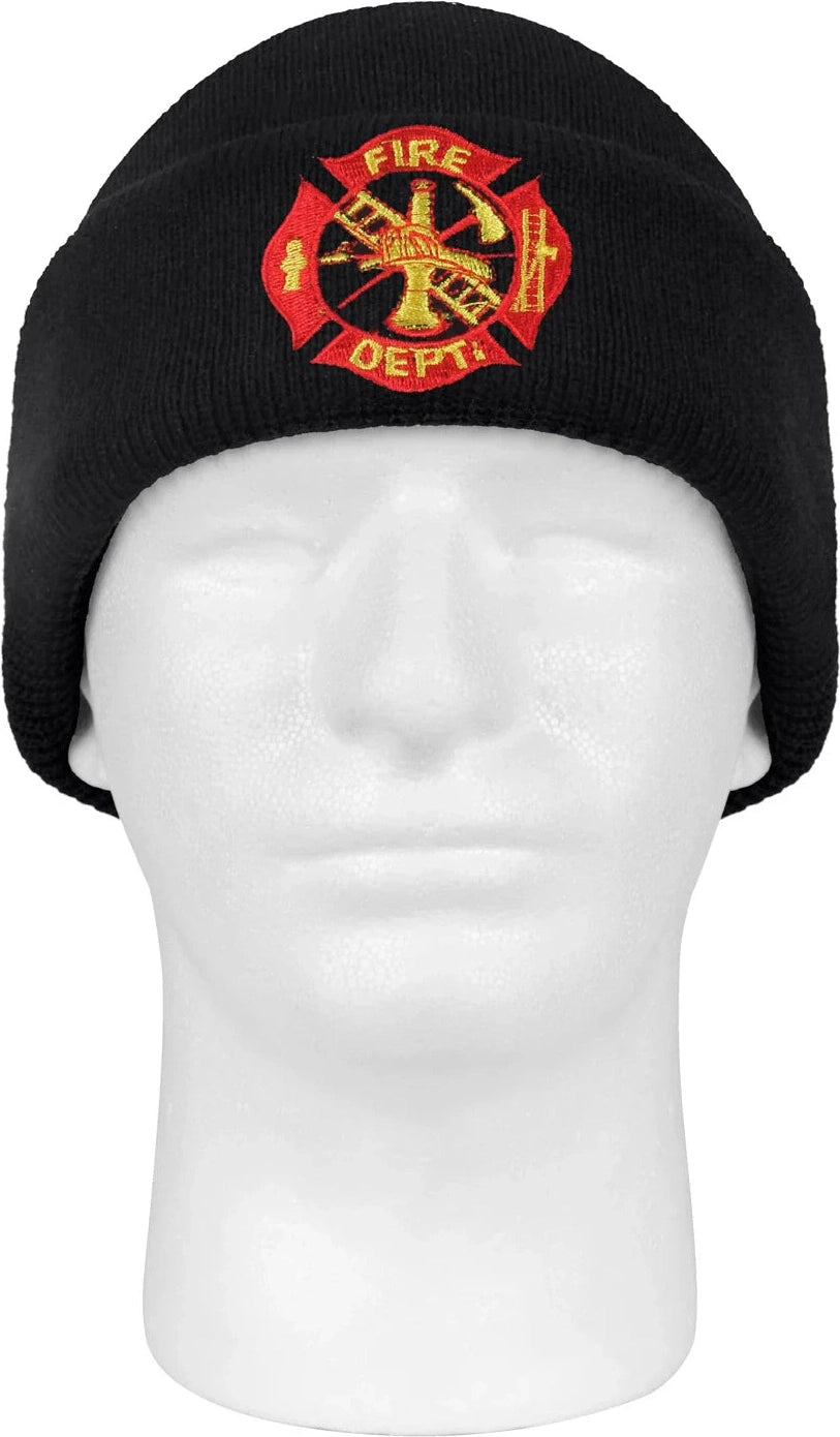 Deluxe Fire Department Embroidered Watch Cap