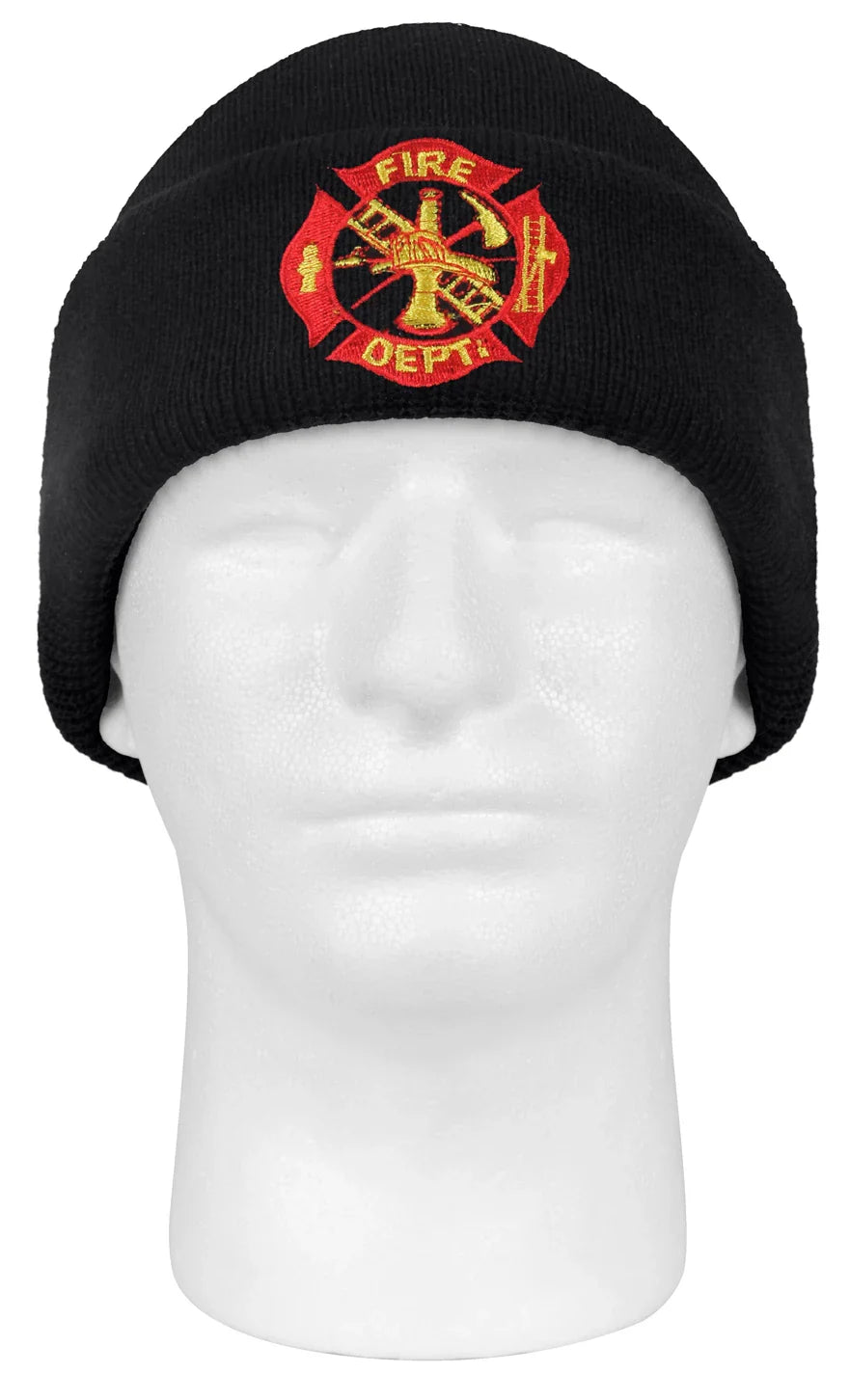 Deluxe Fire Department Embroidered Watch Cap