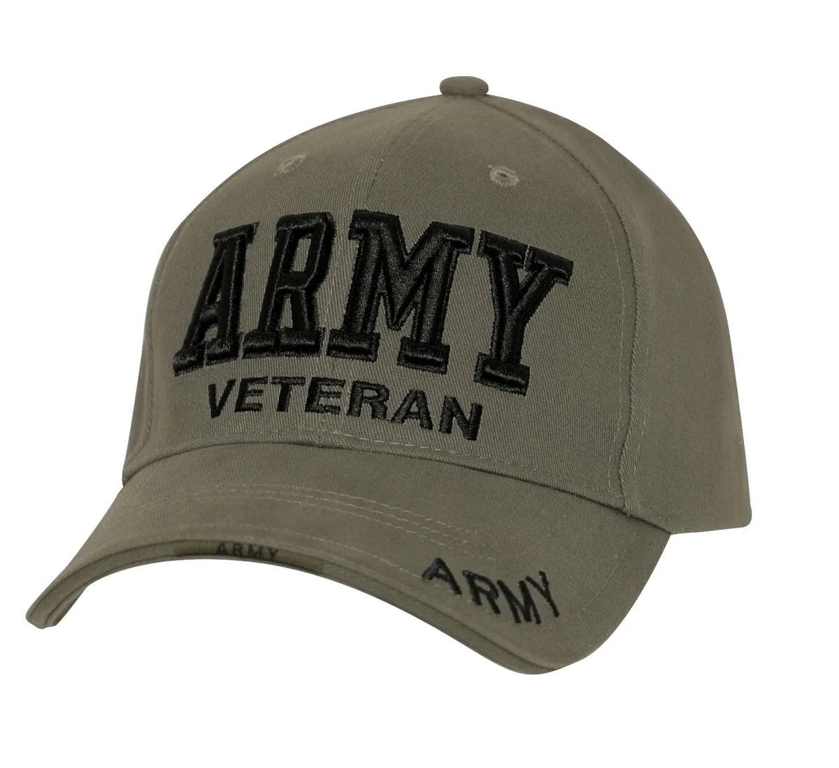 Deluxe Low Profile Army Veteran Cap - Olive Drab