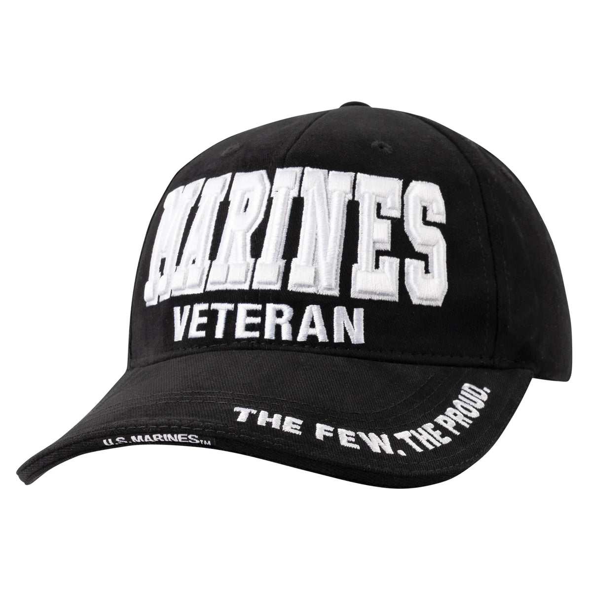 Deluxe Low Profile Military Branch Veteran Cap - Marines