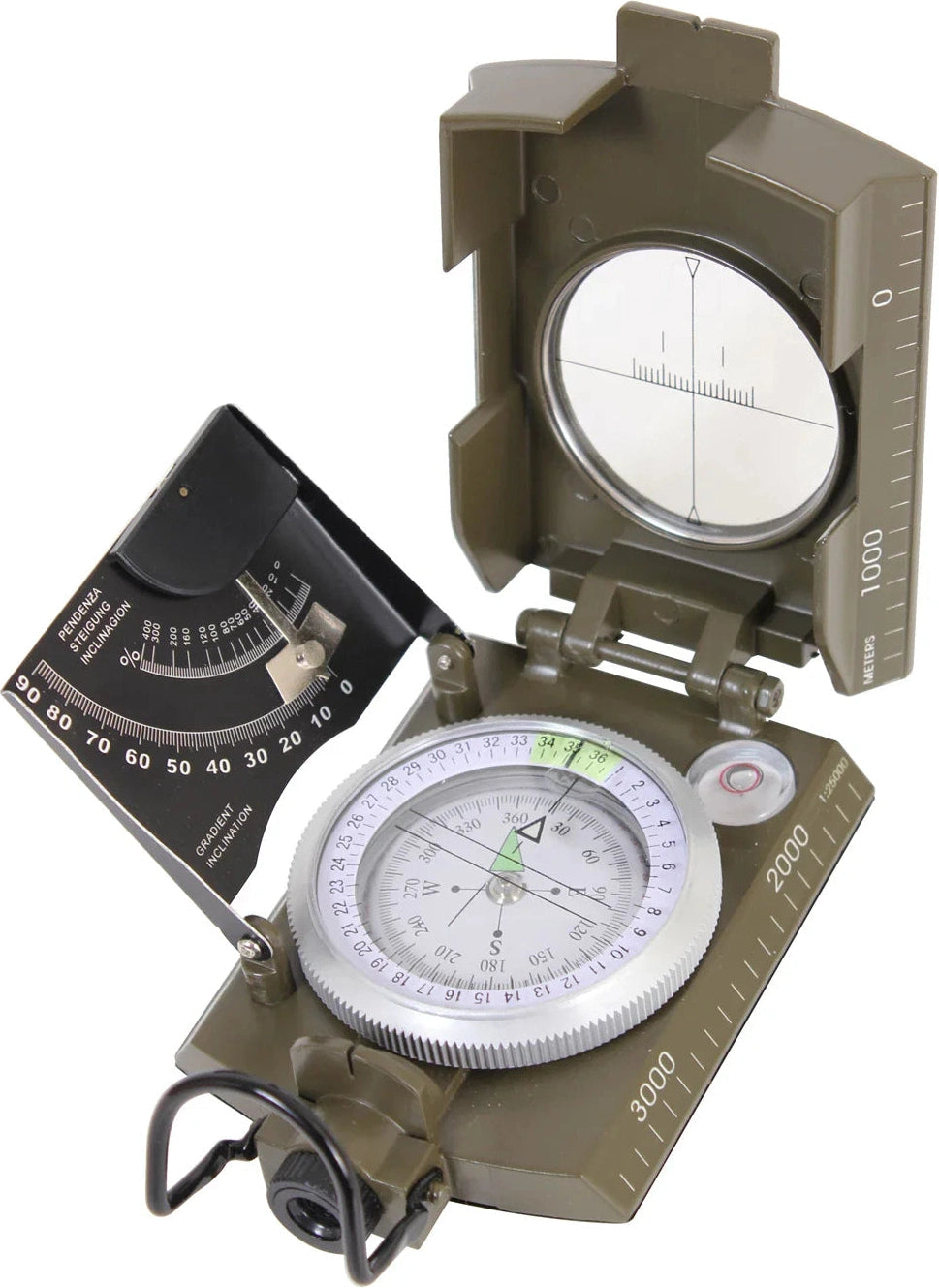 Deluxe Marching Compass - Olive Drab