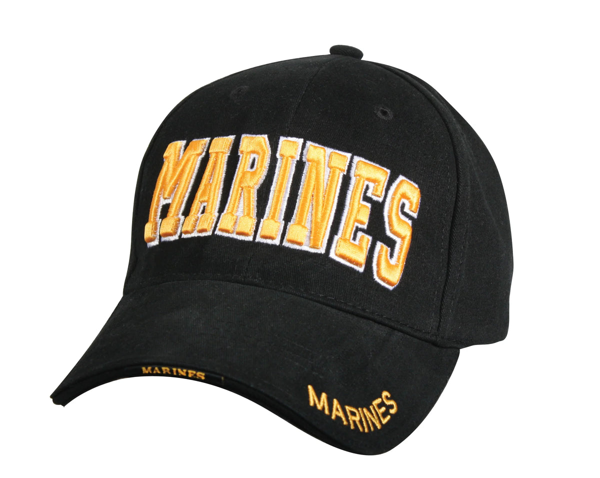 Deluxe Marines Low Profile Insignia Cap - Black