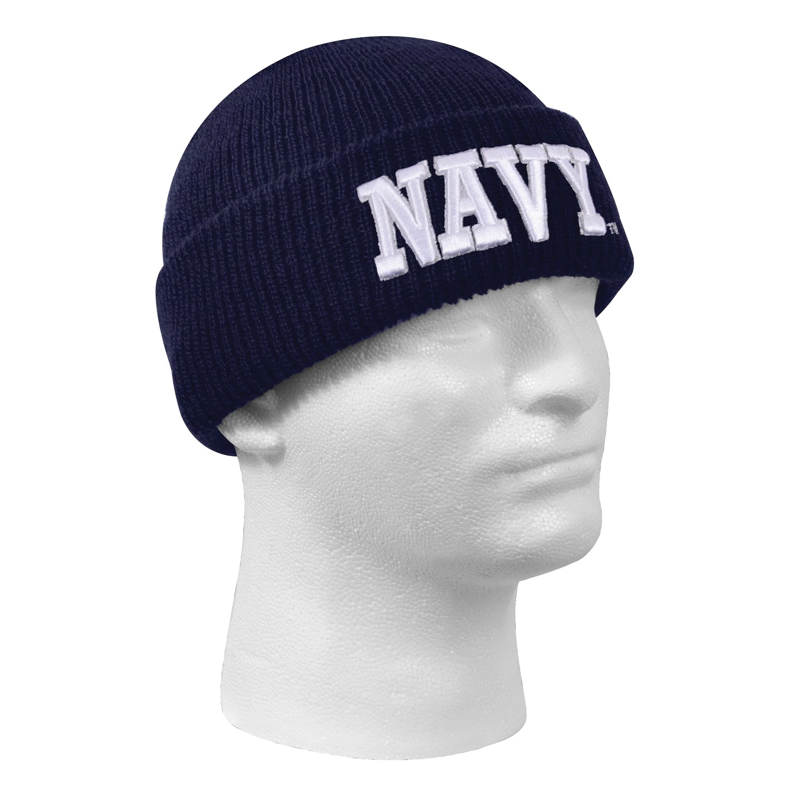 Deluxe Navy Embroidered Watch Cap