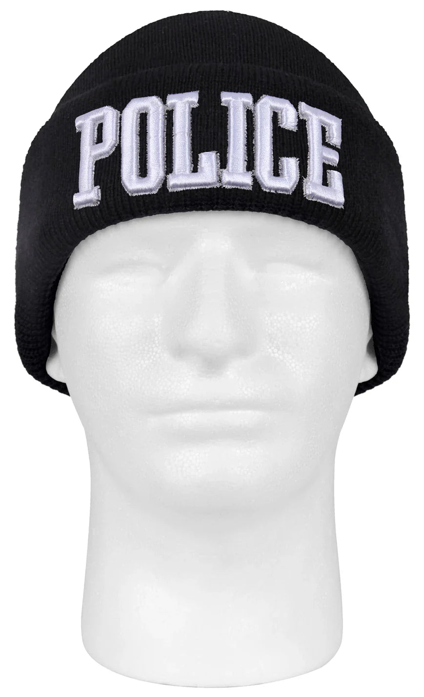 Deluxe Public Safety Embroidered Watch Cap - Police