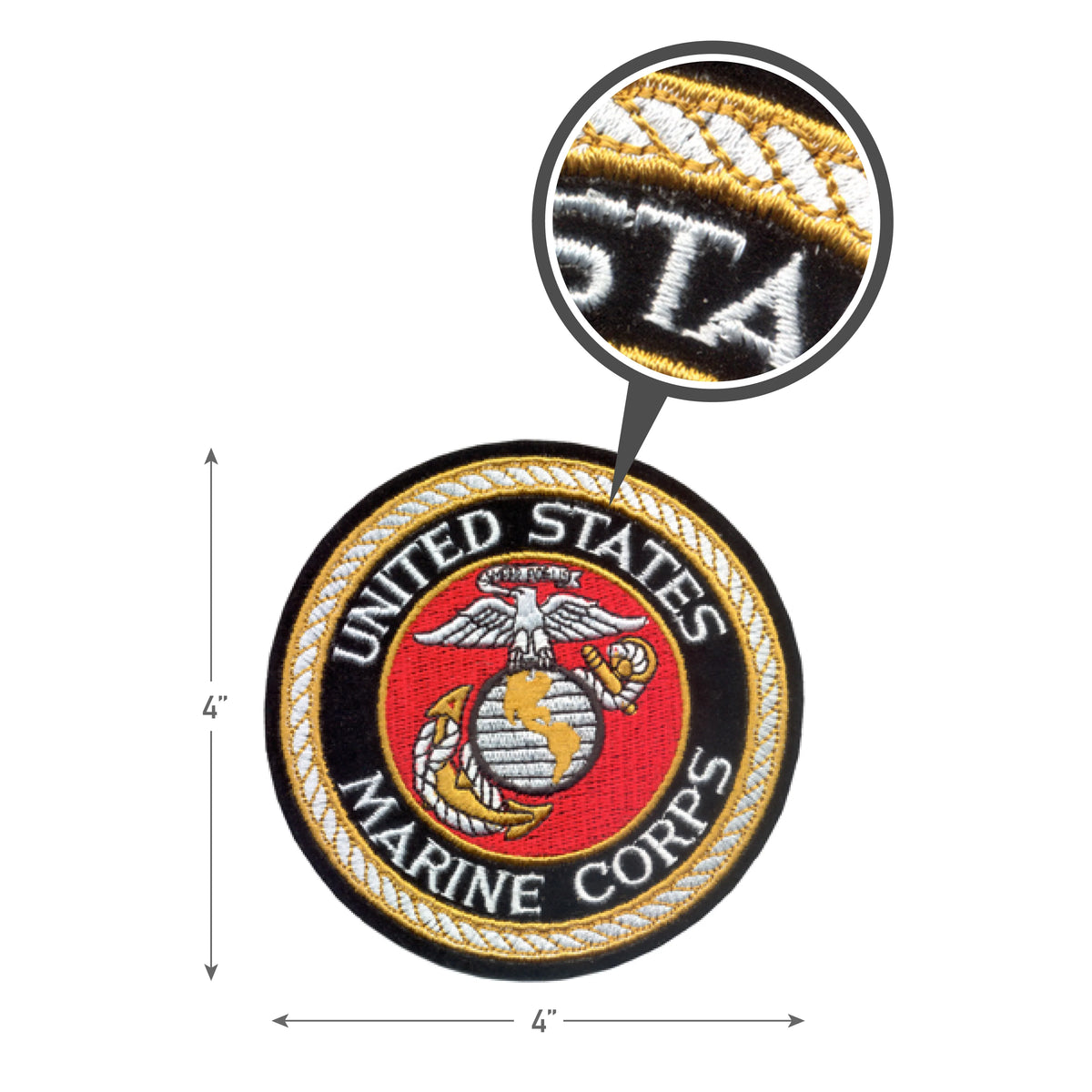 Deluxe Round U.s.m.c. Patch