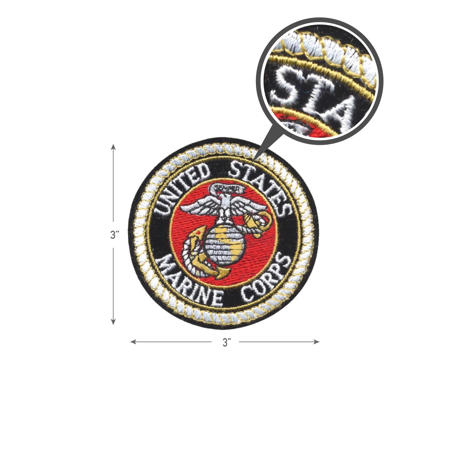 Deluxe Round U.s.m.c. Patch