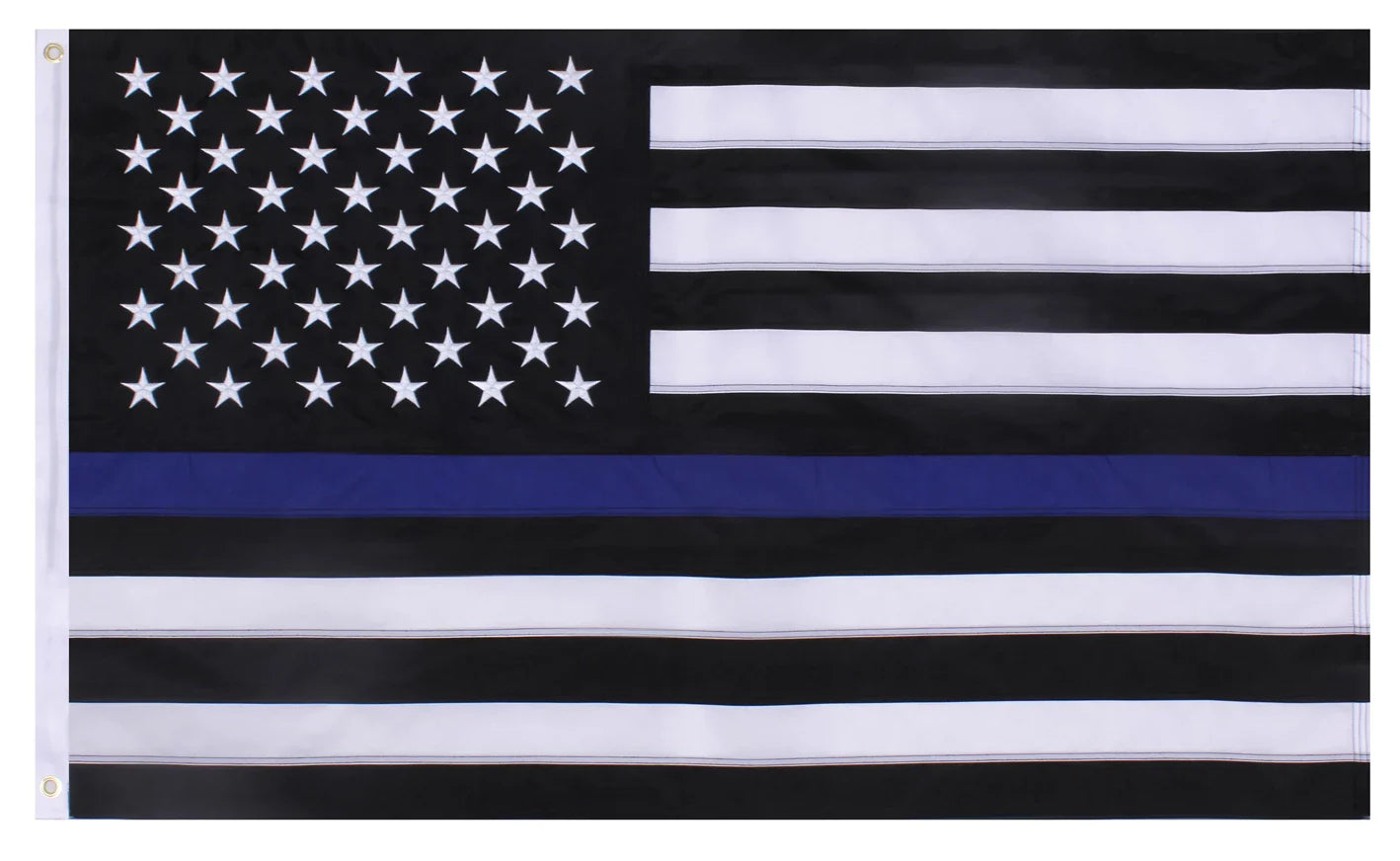 Deluxe Thin Blue Line Flag - 3 x 5