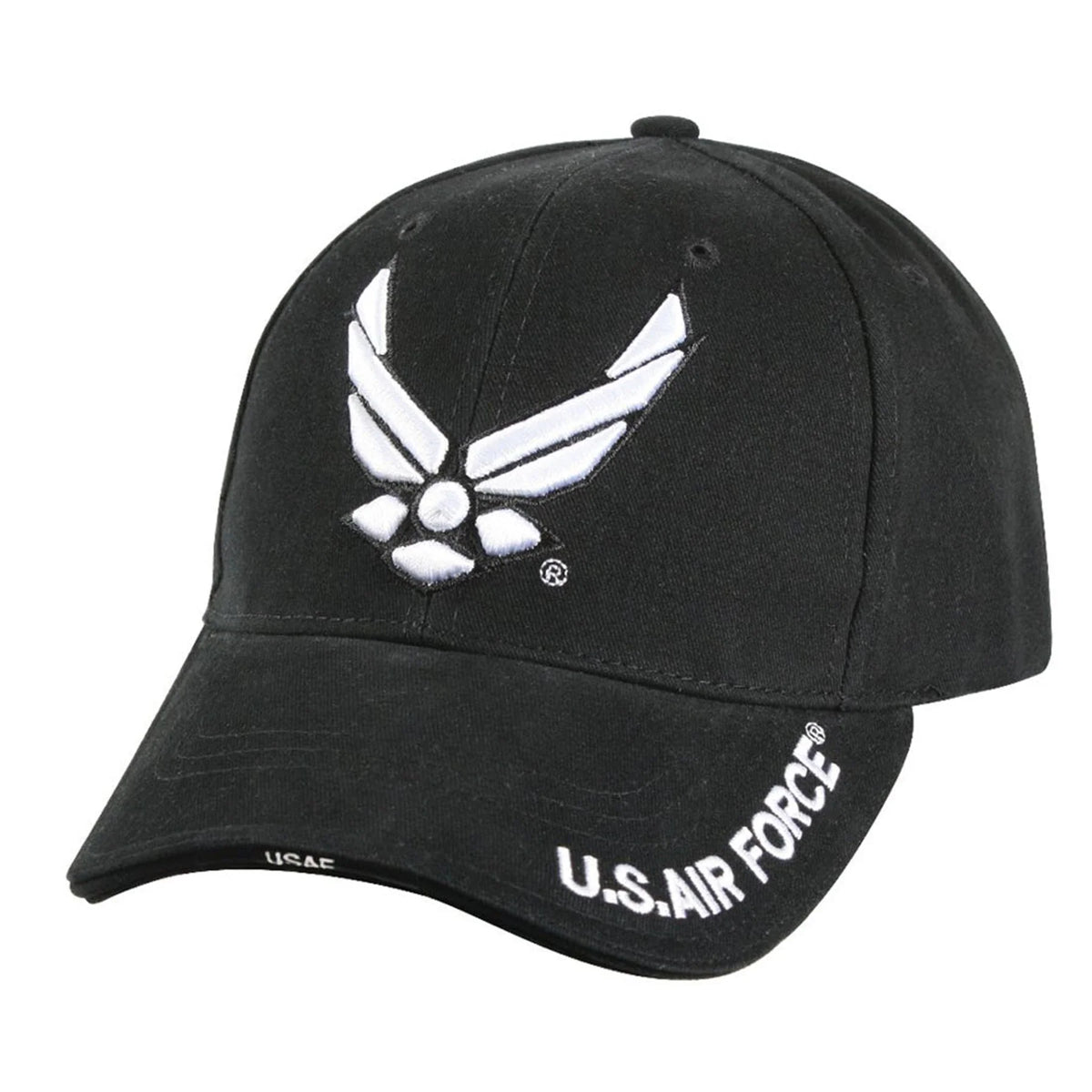 Deluxe U.s. Air Force Wing Low Profile Insignia Cap