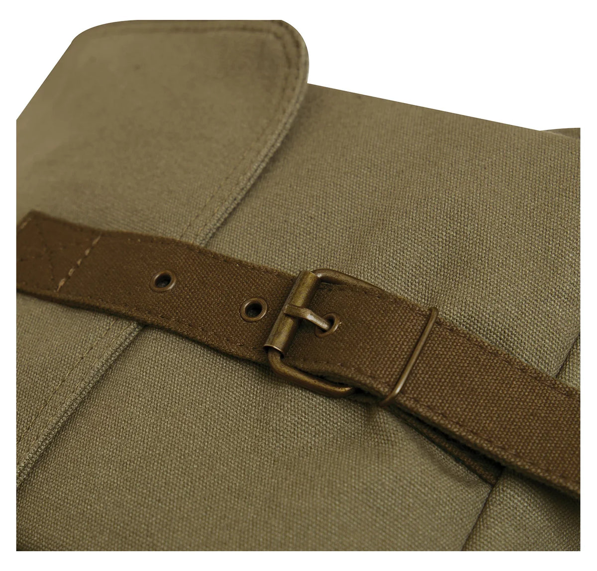 Deluxe Vintage Canvas Messenger Bag - Olive Drab