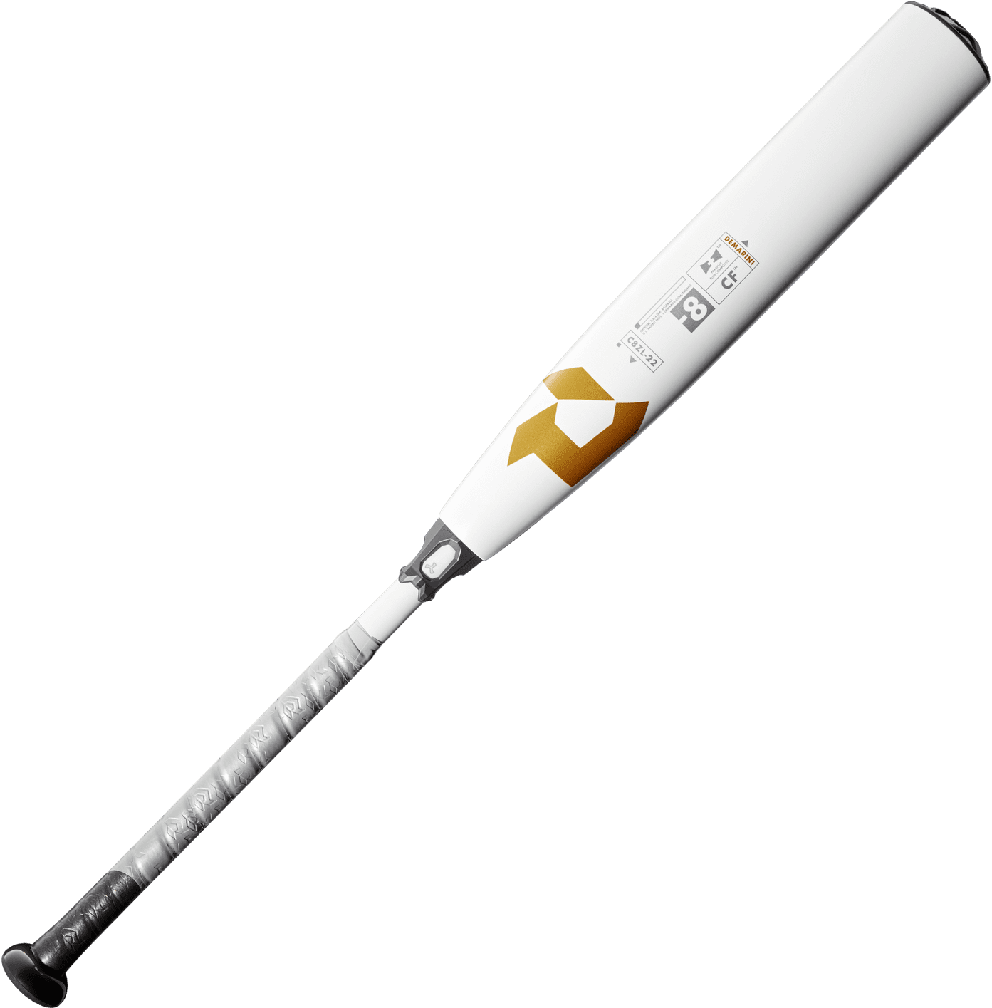 Demarini 2022 Cf (-8) Usssa Bat Wtdxc8z-22 - White Orange Gold