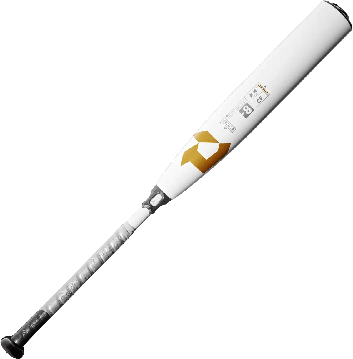 Demarini 2022 Cf (-8) Usssa Bat Wtdxc8z-22 - White Orange Gold