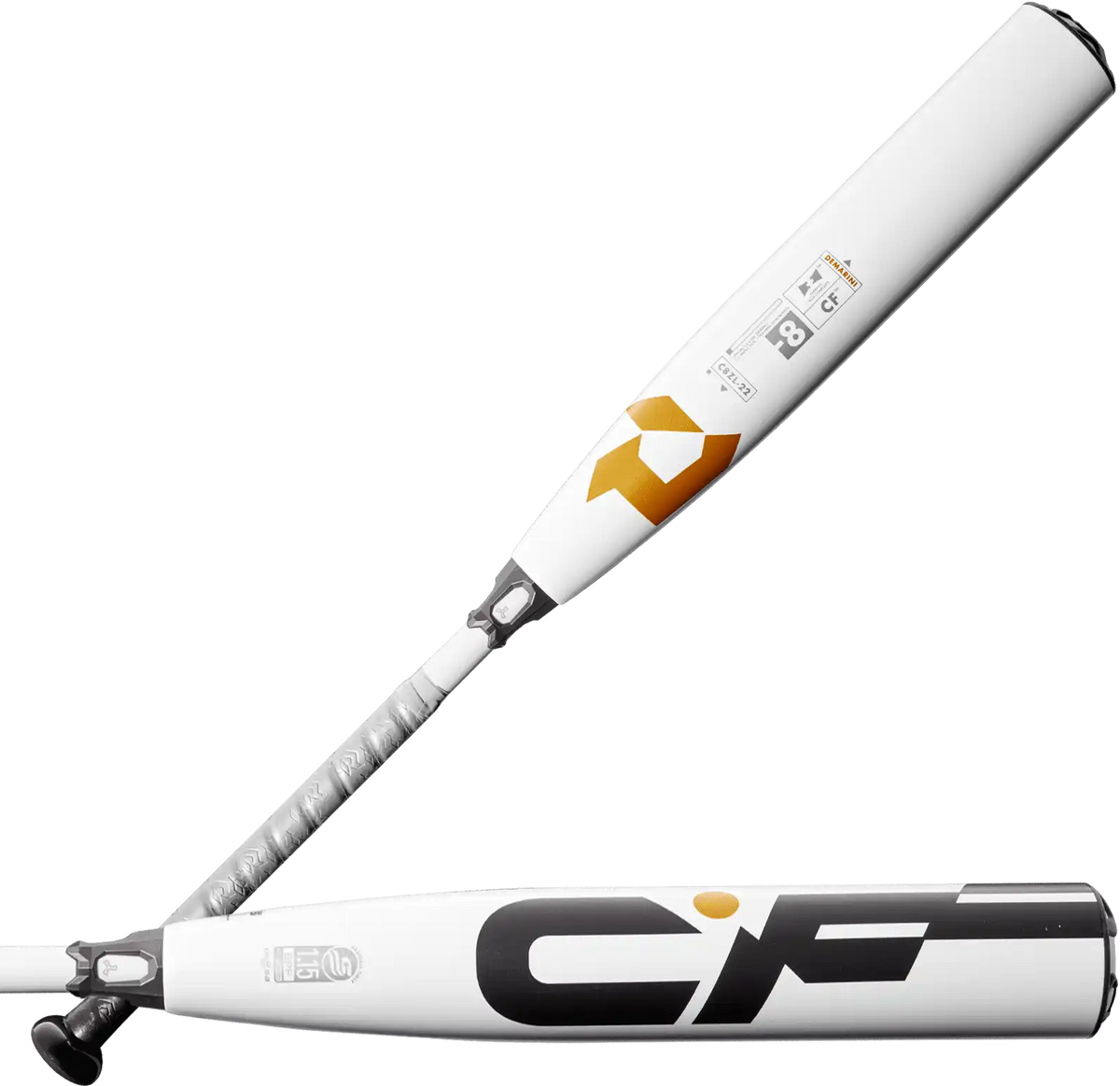 Demarini 2022 Cf (-8) Usssa Bat Wtdxc8z-22 - White Orange Gold