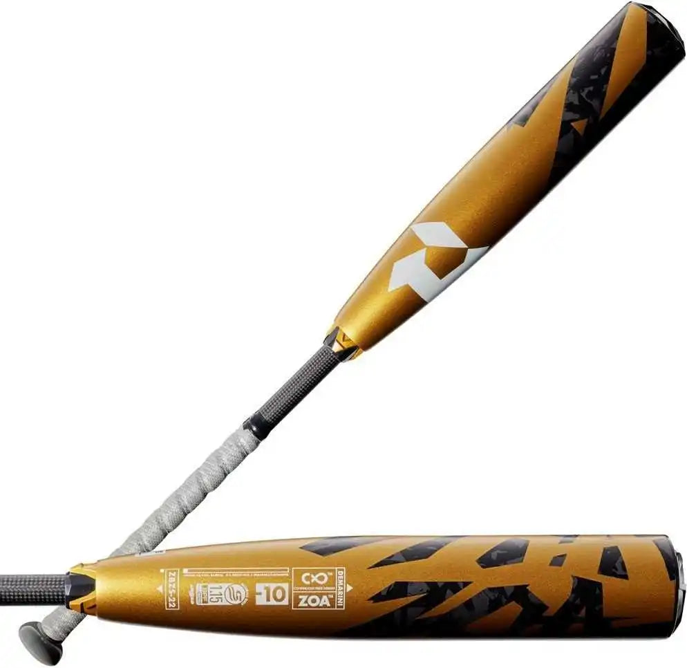 Demarini 2022 Zoa (-10) Usssa Bat Wtdxzbz-22 - Light Gray Gold