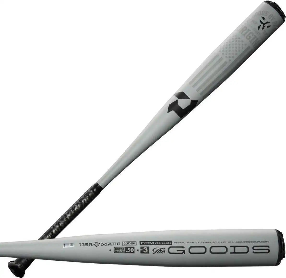 Demarini 2024 the Goods one (3) Bbcor Bat Wbd2463010 Black Gray