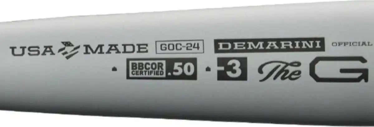 Demarini 2024 the Goods one (3) Bbcor Bat Wbd2463010 Black Gray