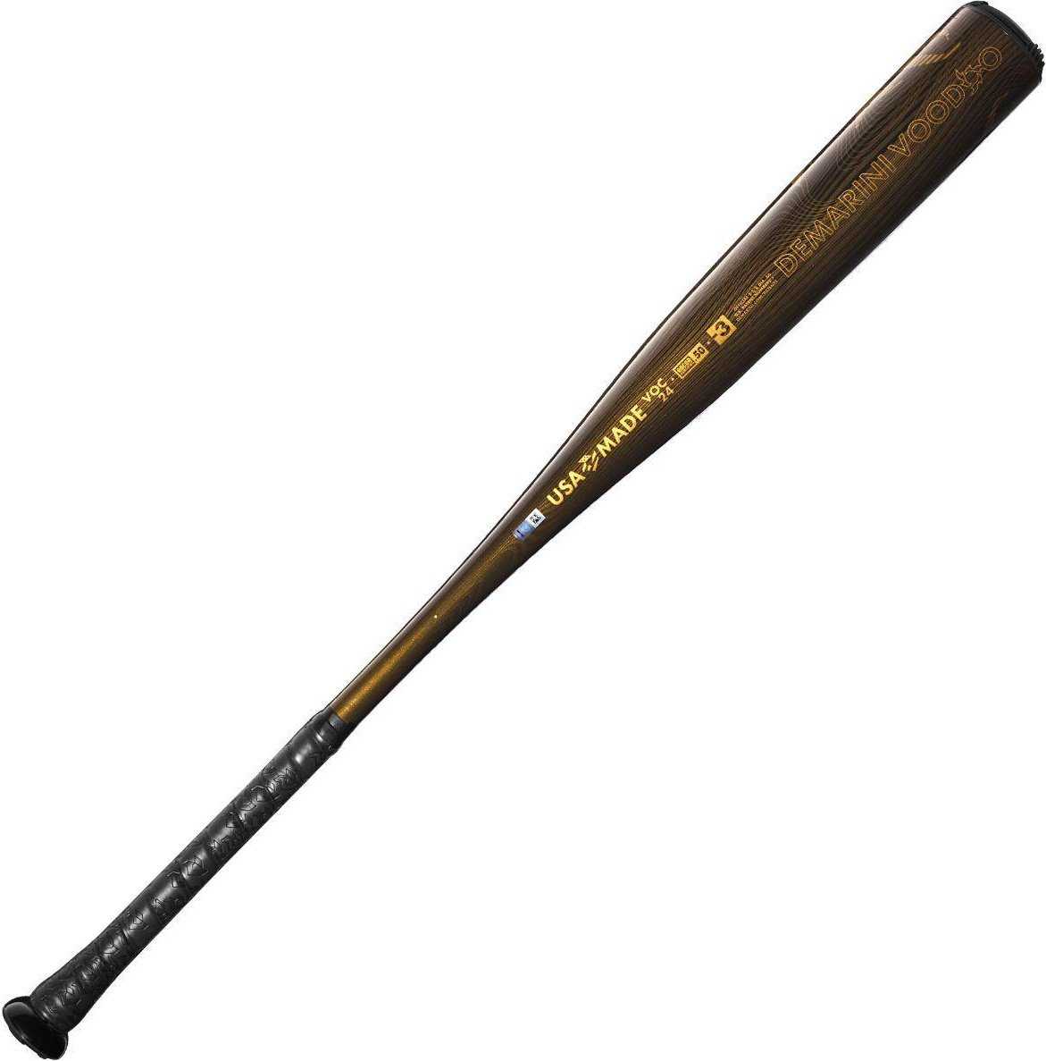Demarini 2024 Voodoo one (-3) Bbcor Bat Wbd2461010 - Black Gold