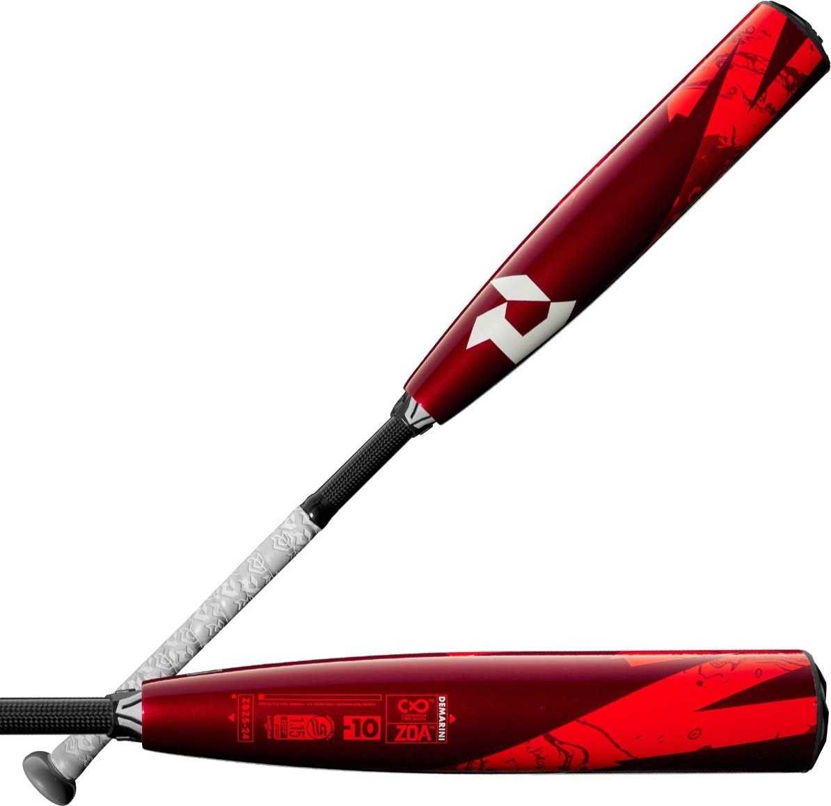 Demarini 2024 Zoa (-10) Usssa Bat Wbd2466010 - Gray Red