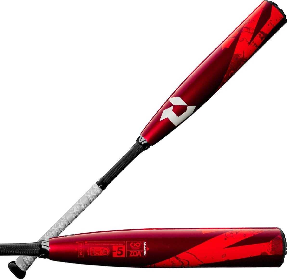 Demarini 2024 Zoa (-5) Usssa Bat Wbd2468010 - Gray Red