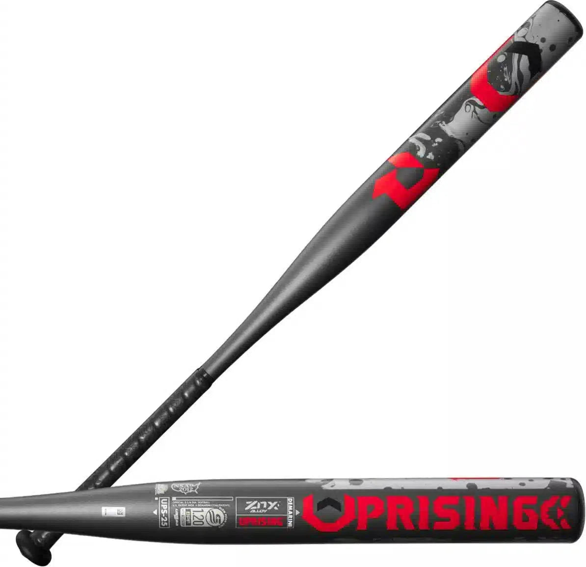 Demarini 2025 Uprising Slowpitch Softball Bat Wbd2523010 - Black Charcoal White