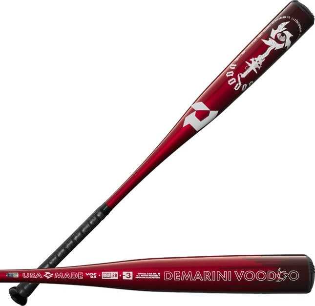 Demarini 2025 Voodoo one (-3) Bbcor Bat Wbd2527010 - Black Maroon