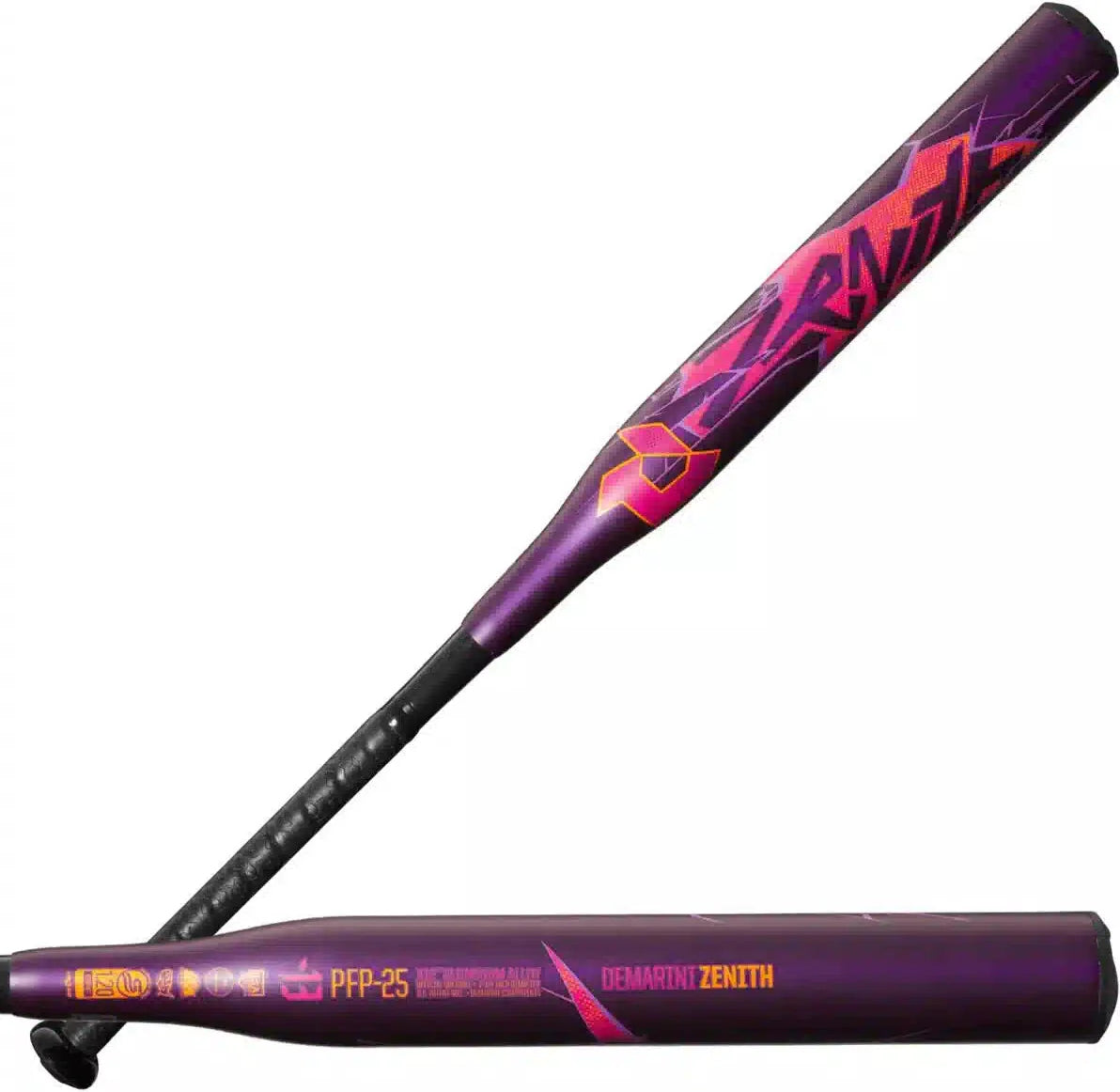 Demarini 2025 Zenith (-13) Fastpitch Softball Bat Wbd2554010 - Black Purple Pink